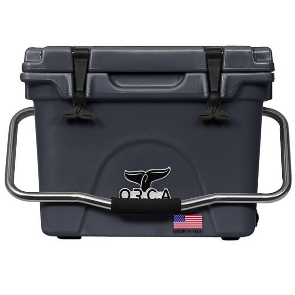 Orca Cooler, 20 qt Cooler, Plastic, Charcoal, 10 days Ice Retention